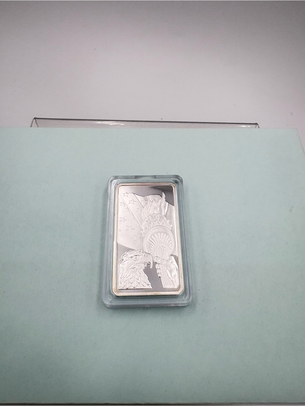 US Silver Clad Souvenir Silver Plated Bar “Statue of Liberty” - Picture 7 of 8